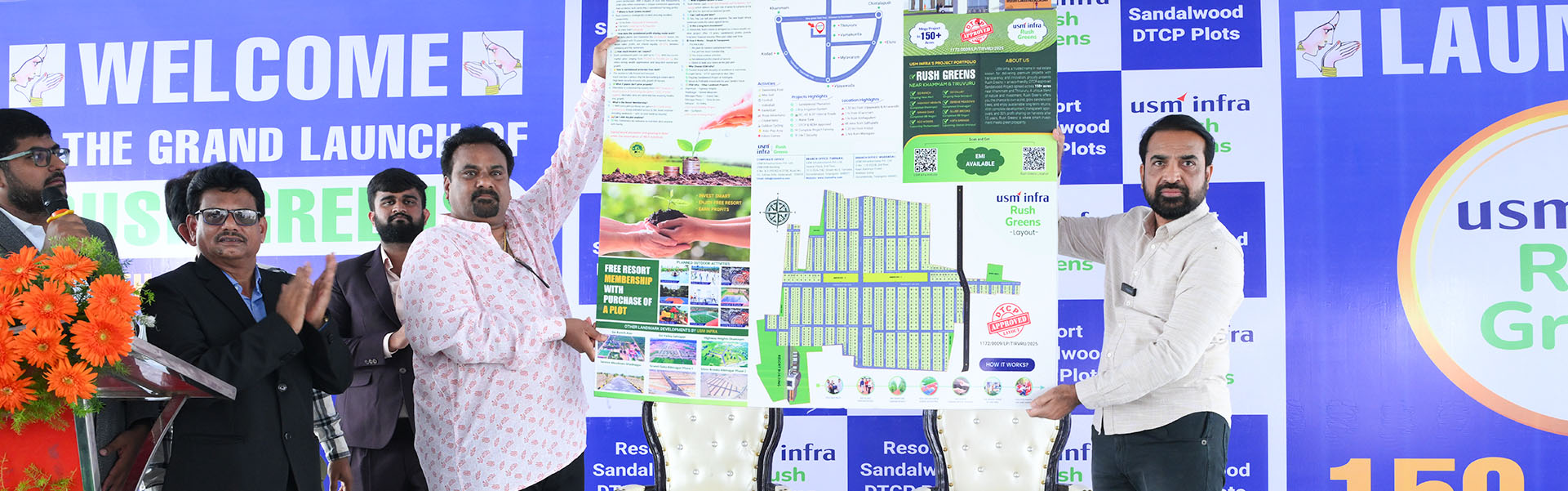 Dream wedding venue at Go Ranch Resort with grand stage decor and magical night lighting – perfect for destination weddings near Hyderabad