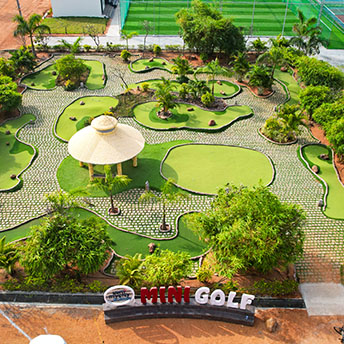 Mini golf at USM Infra | Best Farm Plots | Best Outdoor activities