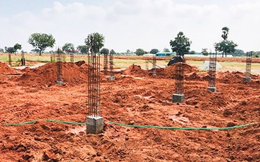 Discover the ongoing construction of the resort clubhouse at USM Infra Go Ranch Resort. Explore how this development adds luxury amenities to our sandalwood farm resort.