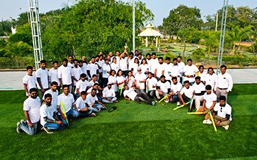 wide box cricket amenities at USM Infra Go Ranch | top investment choice in Hyderabad